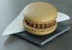 Macaron coeur coulant caramel